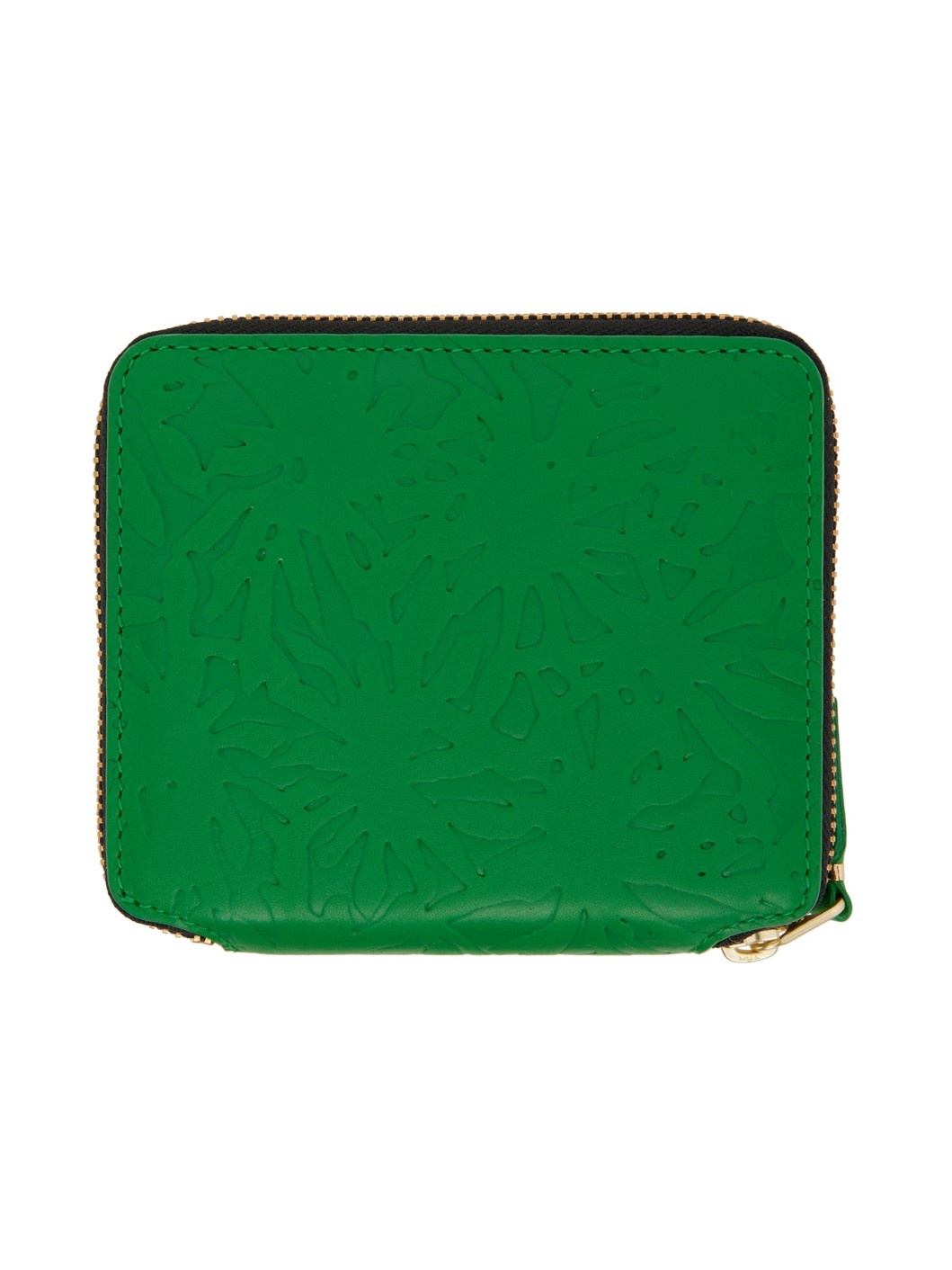 Green Embossed Forest Zip Wallet - 2