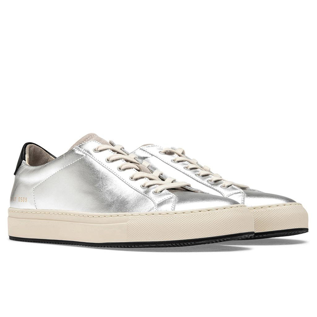 COMMON PROJECTS SPECIAL EDITION RETRO LOW - SILVER/BLACK - 2