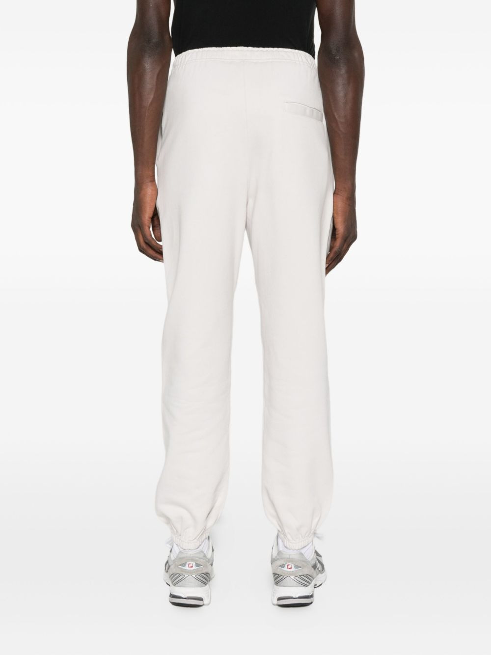 elastic-cuffed drawstring trousers - 4