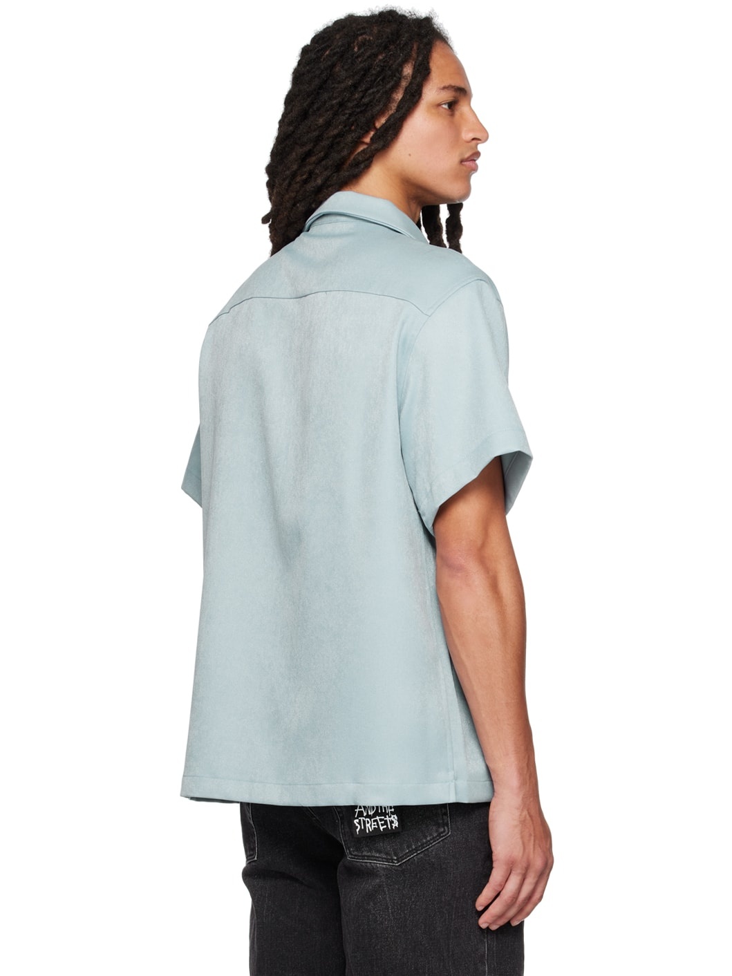 Blue Patch Pocket Shirt - 3