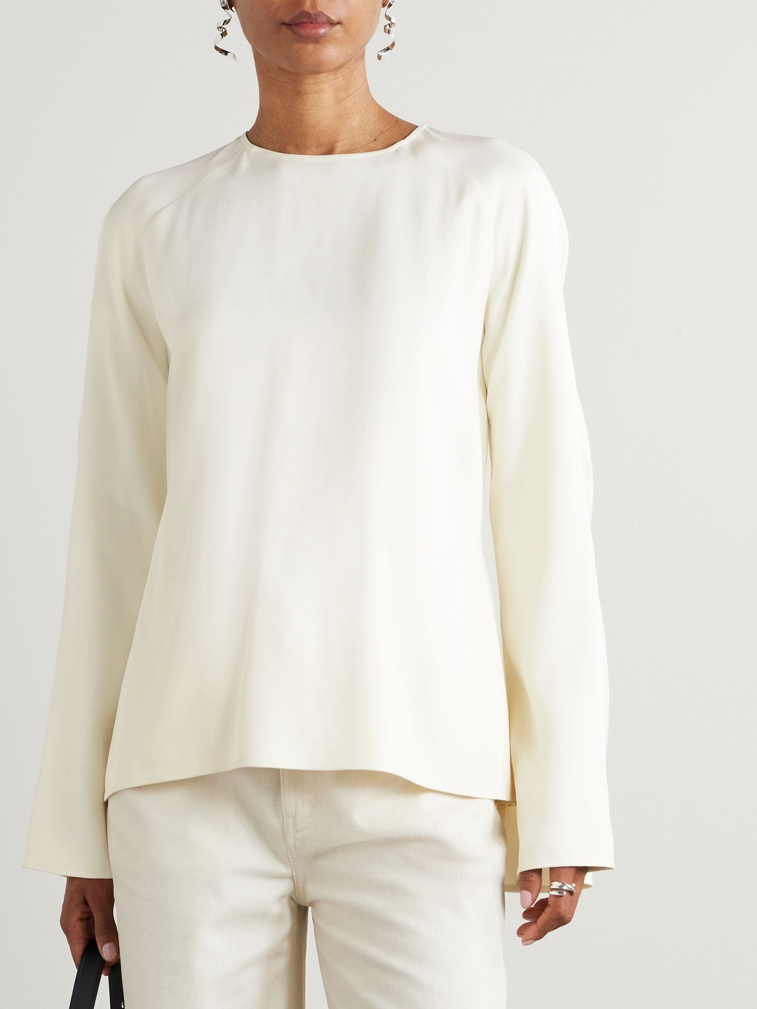 Aiza jersey blouse Ivory - 3