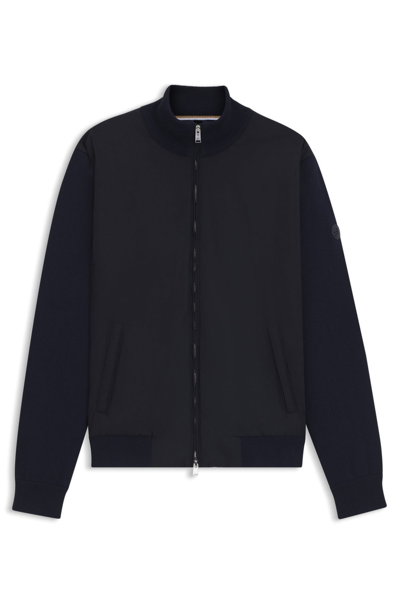 REGULAR-FIT HYBRID JACKET WITH DOUBLE B MONOGRAM 1