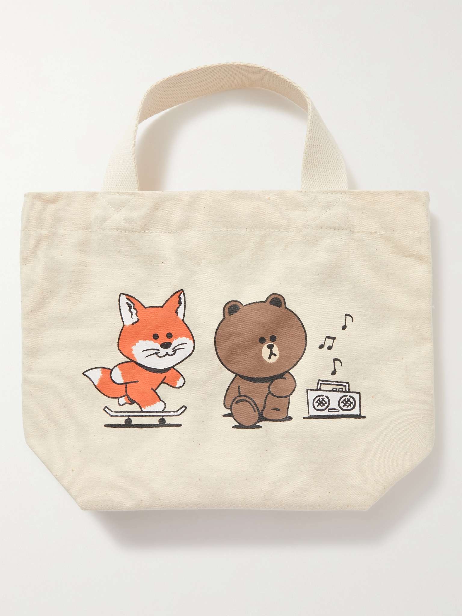 + Line Friends Logo-Print Cotton-Canvas Tote Bag - 1