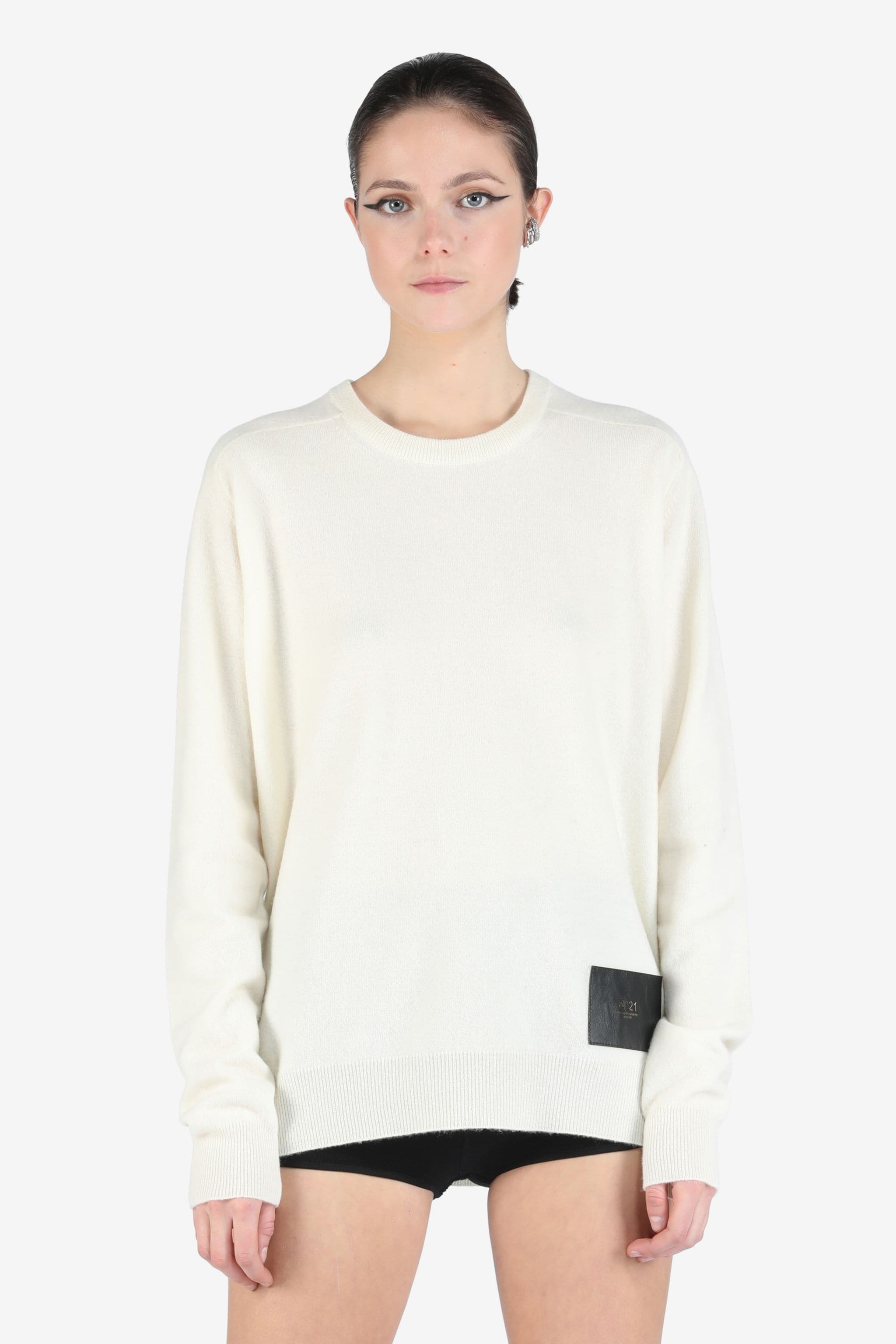 LOGO-PATCH SWEATER - 1