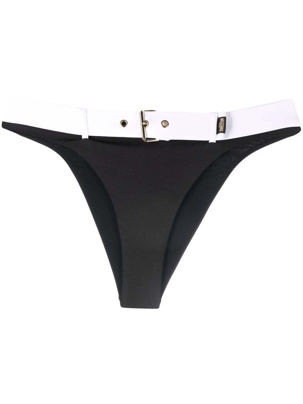 two-tone buckle briefs - 1