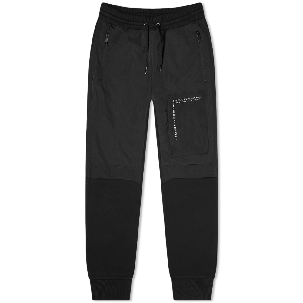 Givenchy Address Logo Nylon Sweat Pant - 1