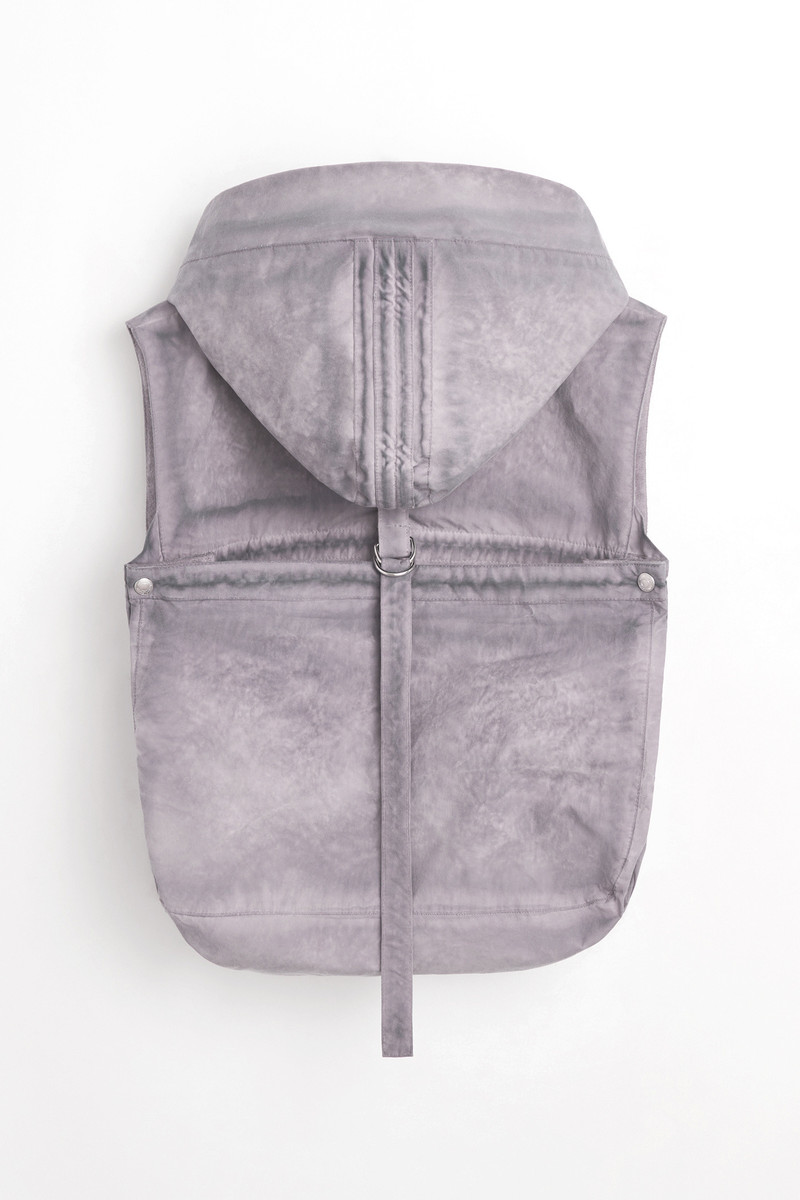 Our Legacy Marsupium Vest Mineral Blue Papyrus Poly outlook