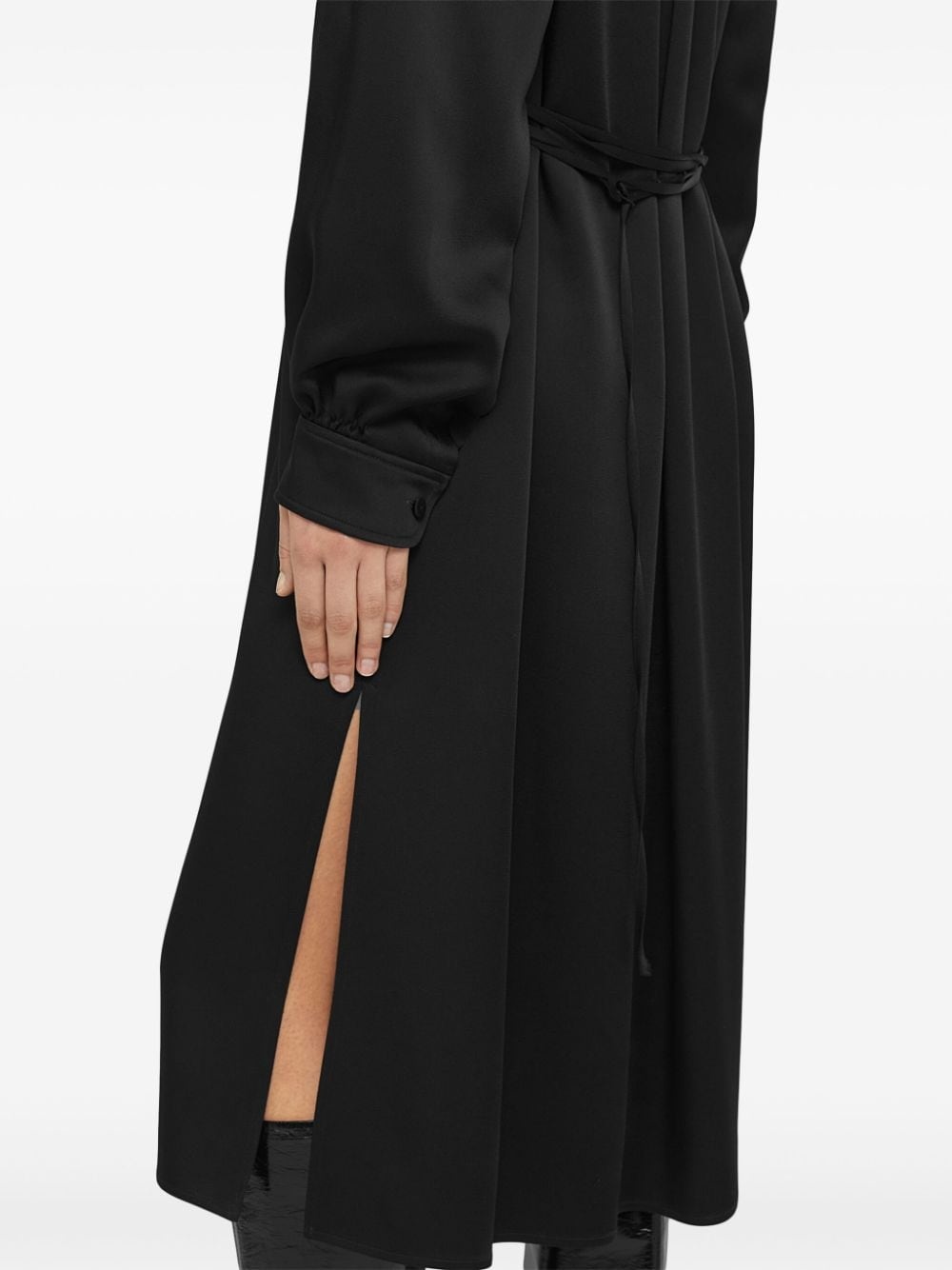 long-sleeve midi dress - 5