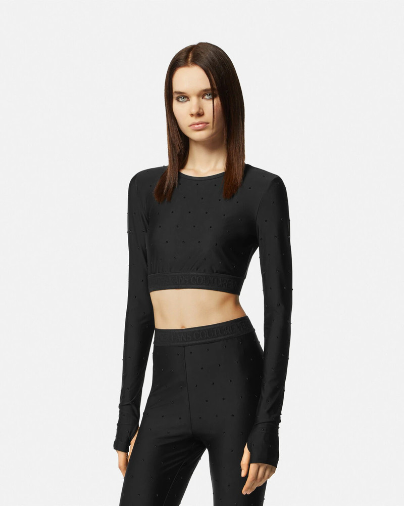 Crystal Logo Crop Top 4