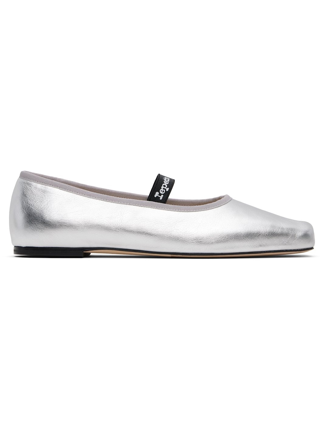 Silver Lisbeth Ballerina Flats - 1