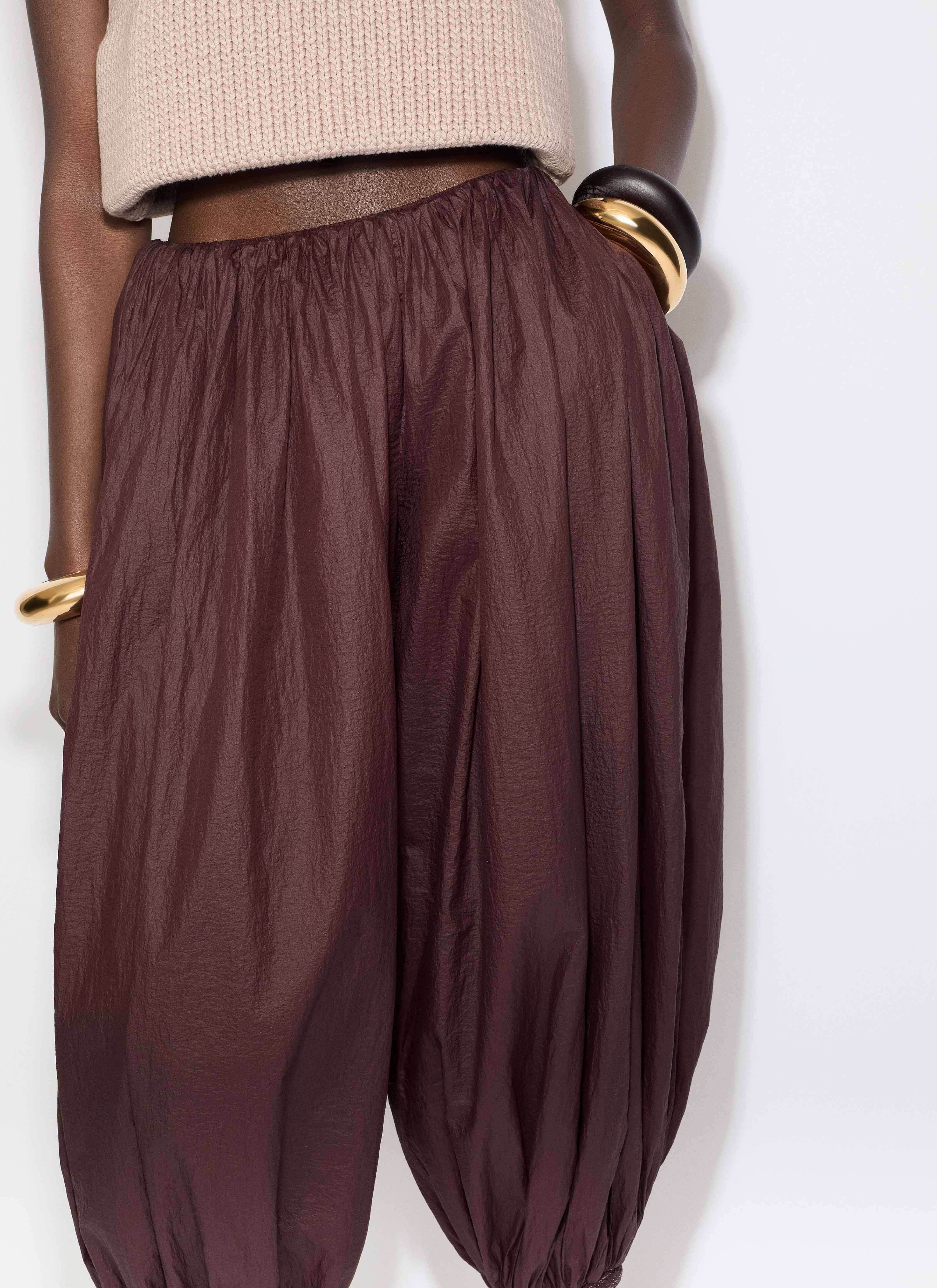 SOFT NYLON BALLOON PANTS - 5