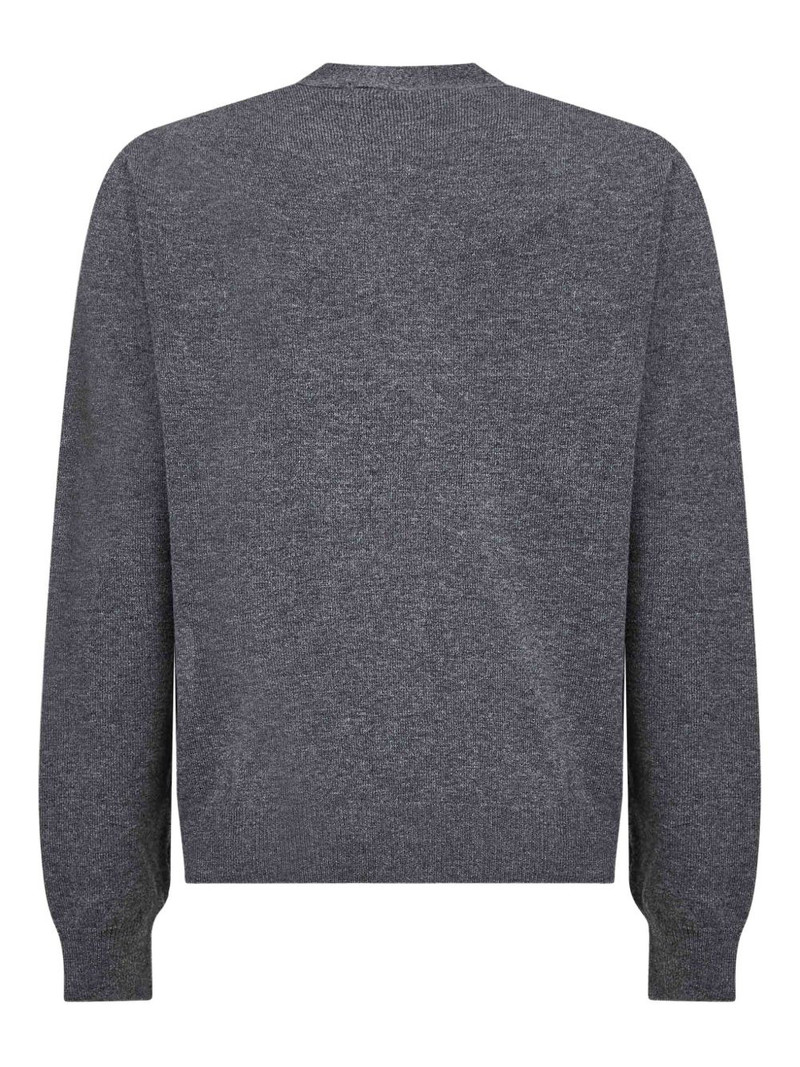 Comme des Garçons PLAY button heart-logo cardigan outlook