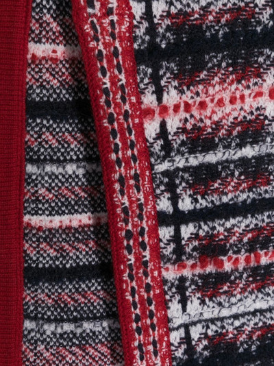 Thom Browne tartan-check wool scarf outlook
