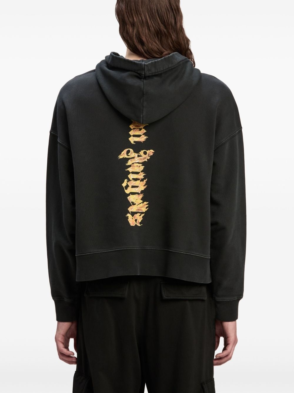 Burning Palm cotton hoodie - 5
