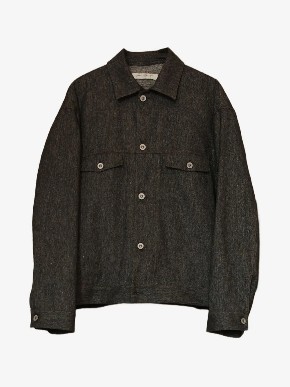 button-up denim jacket - 1