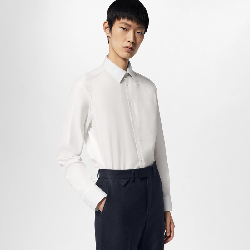 Embroidered Long-Sleeved Cotton Blend Shirt 3