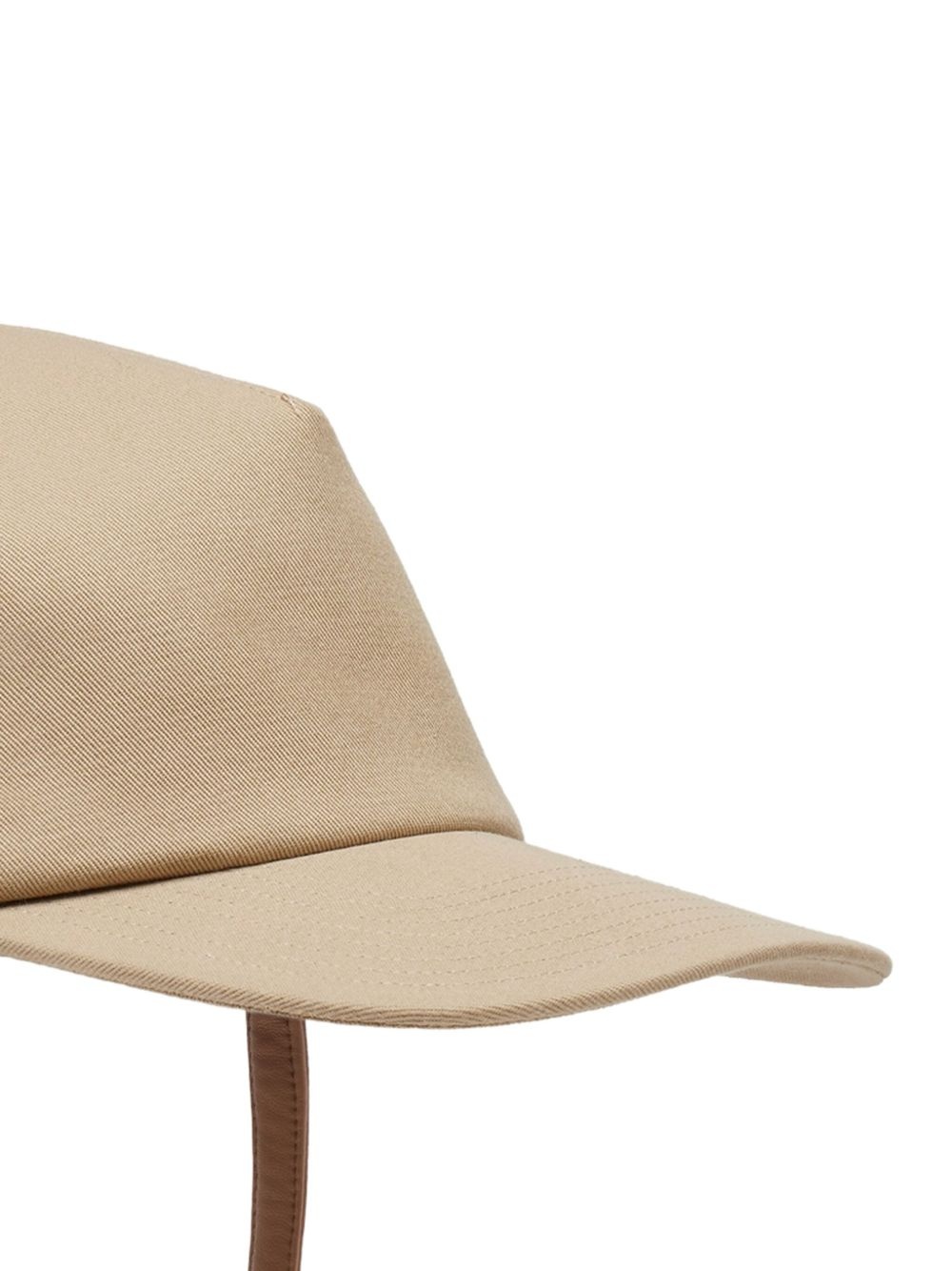 leather-strap baseball cap - 2