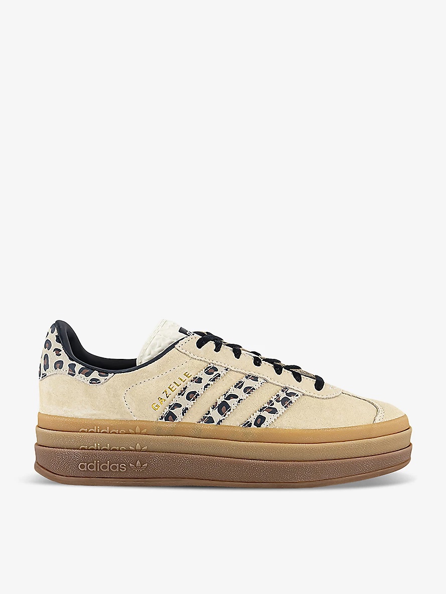 Gazelle Bold brand-embellished suede low-top trainers - 1