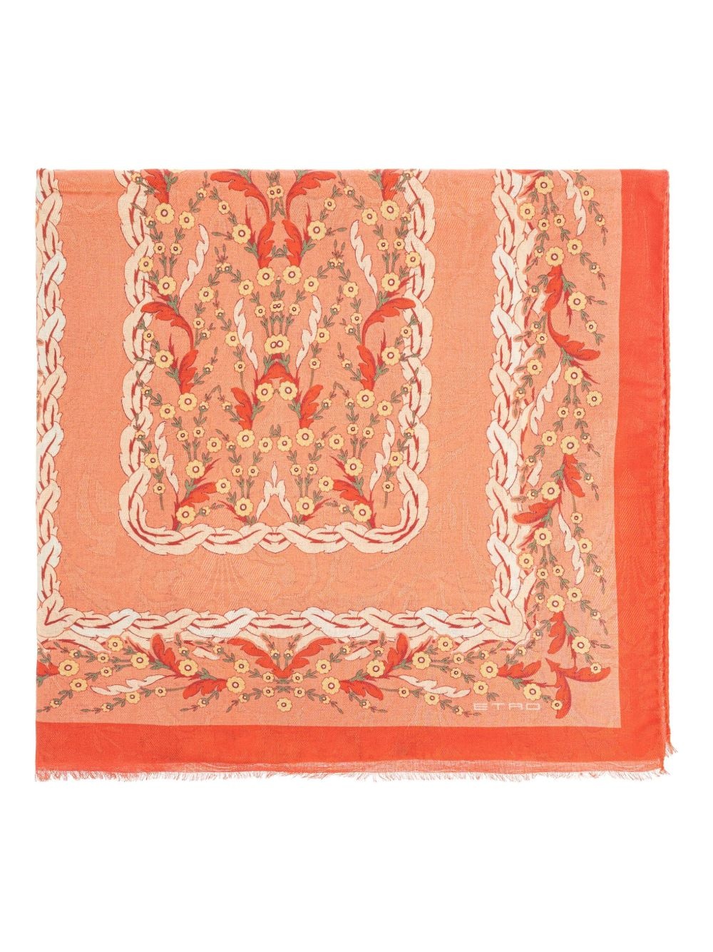 floral-print scarf - 1