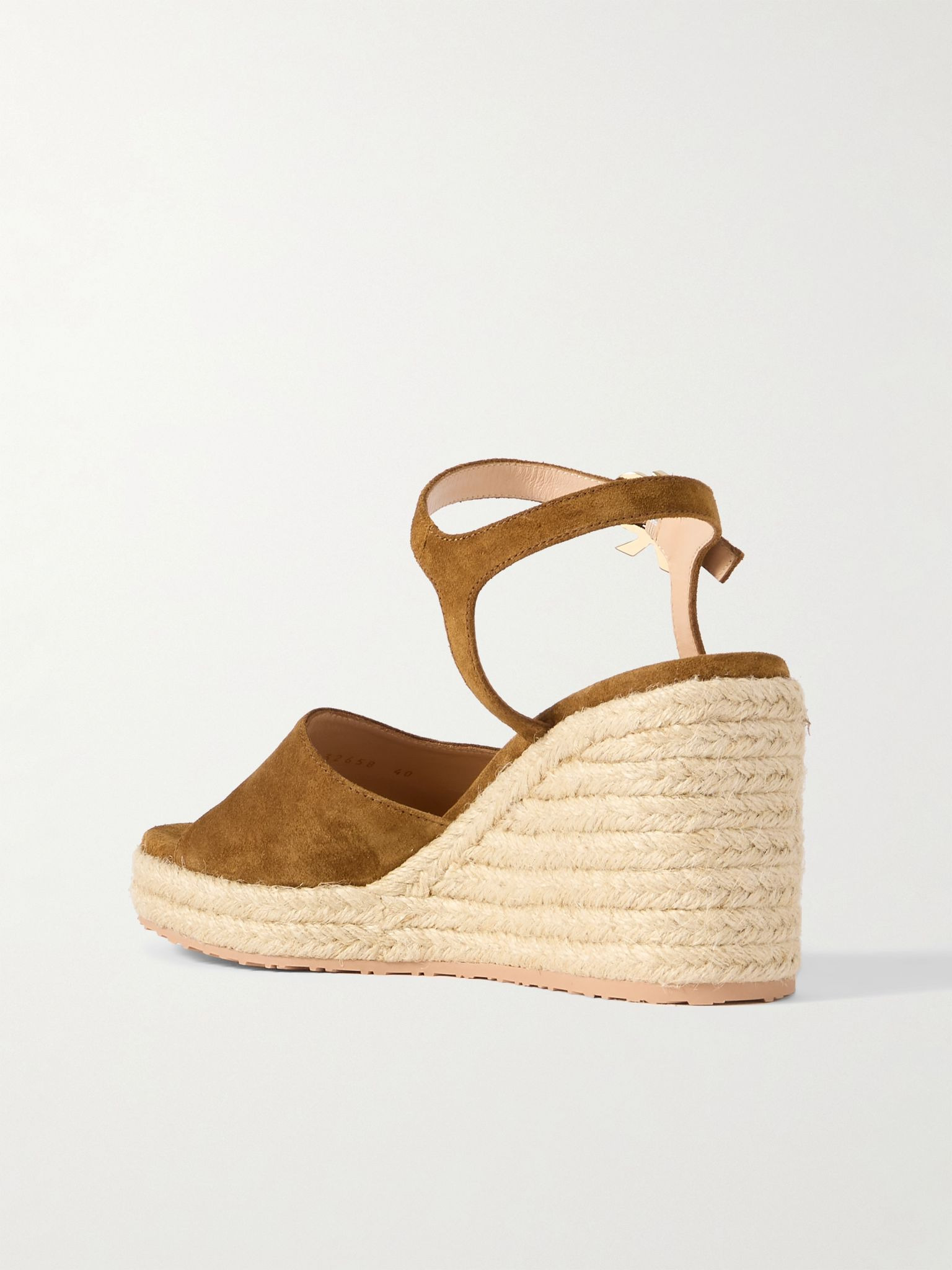 90 suede espadrille wedge sandals Taupe - 3