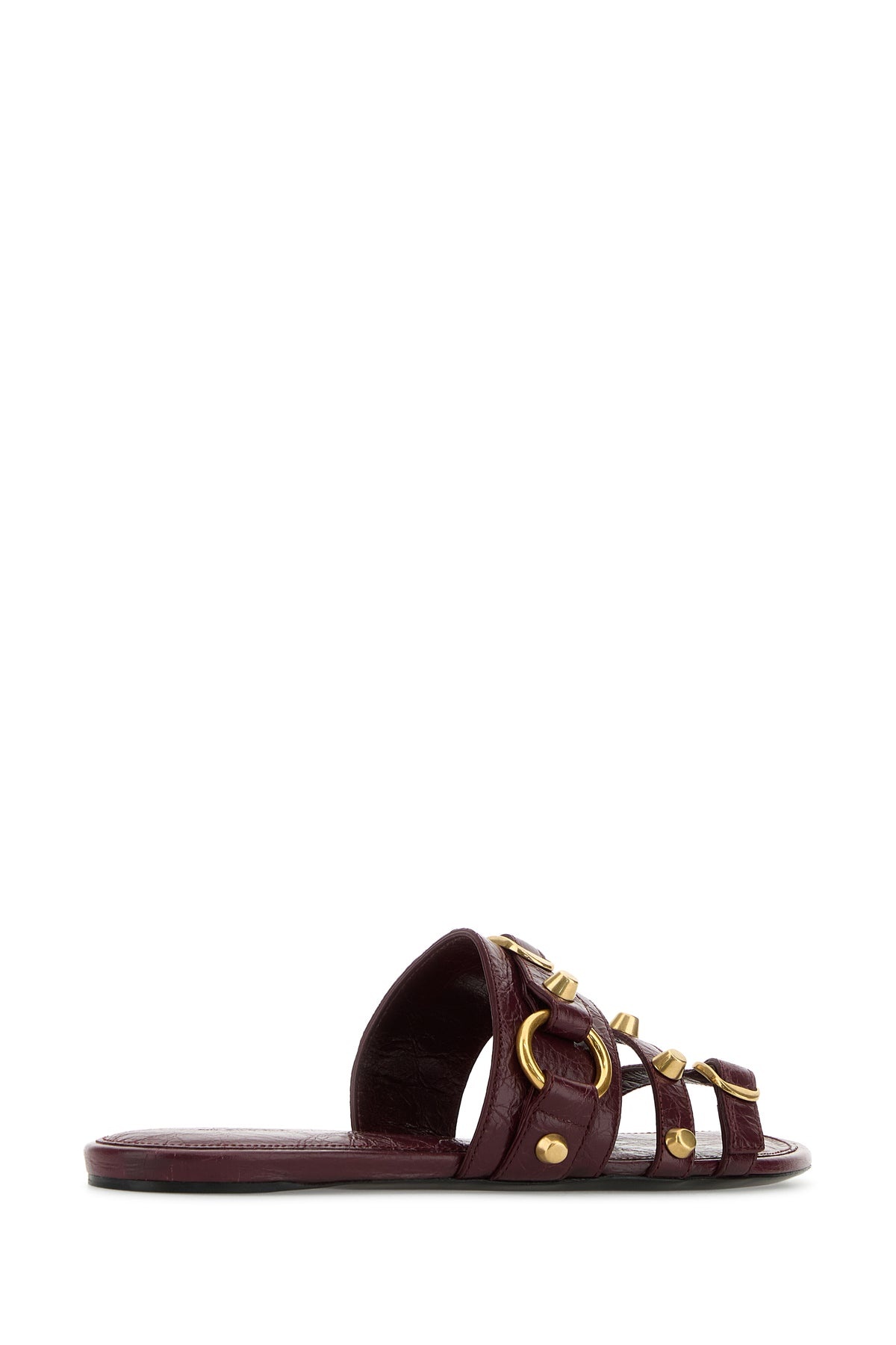 Grape leather City slippers - 3