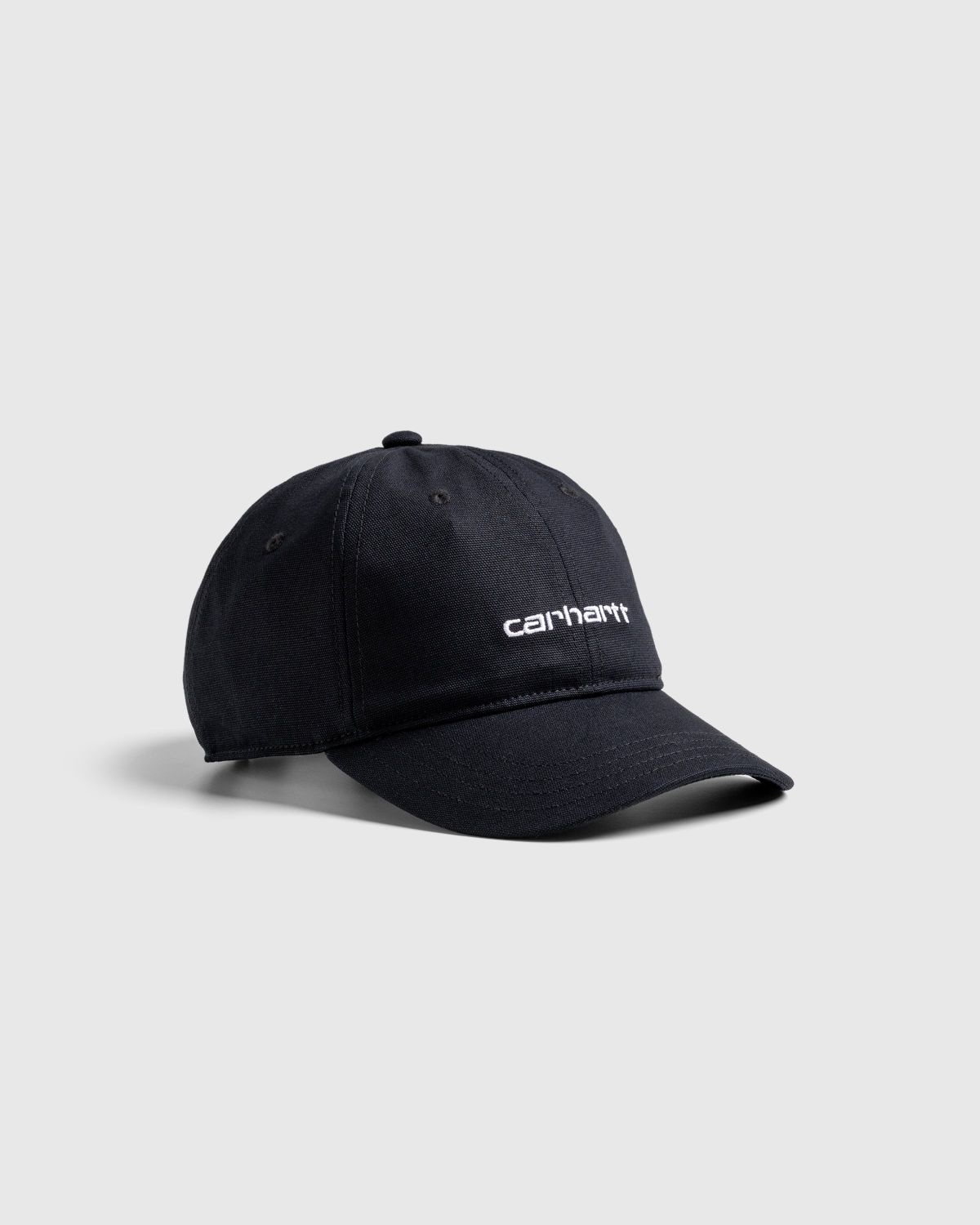 Carhartt WIP – Canvas Script Cap Black/White - 1