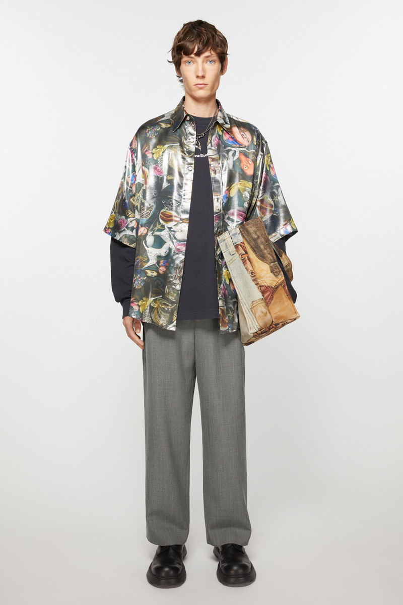 Acne Studios Wool blend trousers - Grey Melange outlook