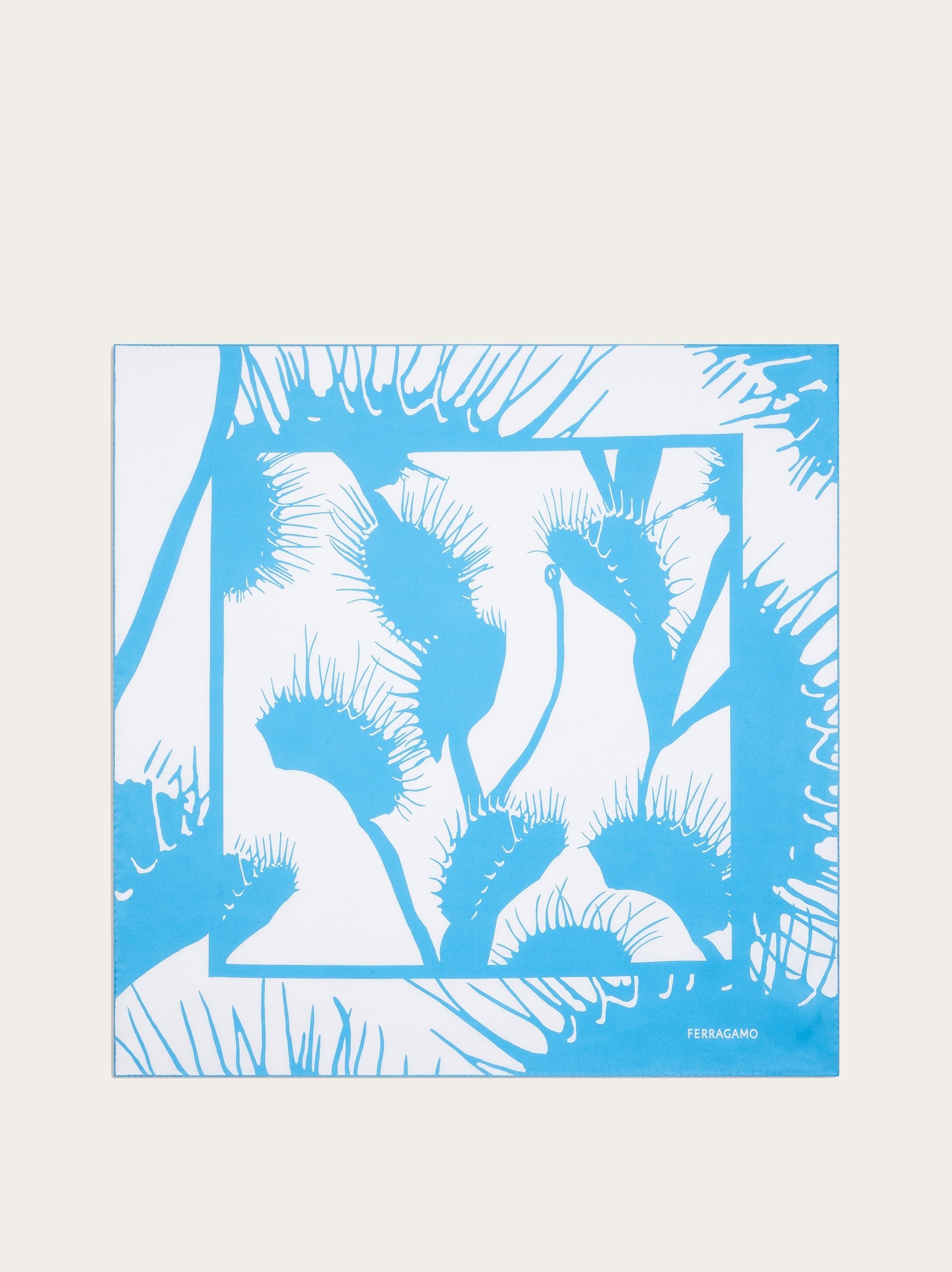 Venus print silk foulard - 1