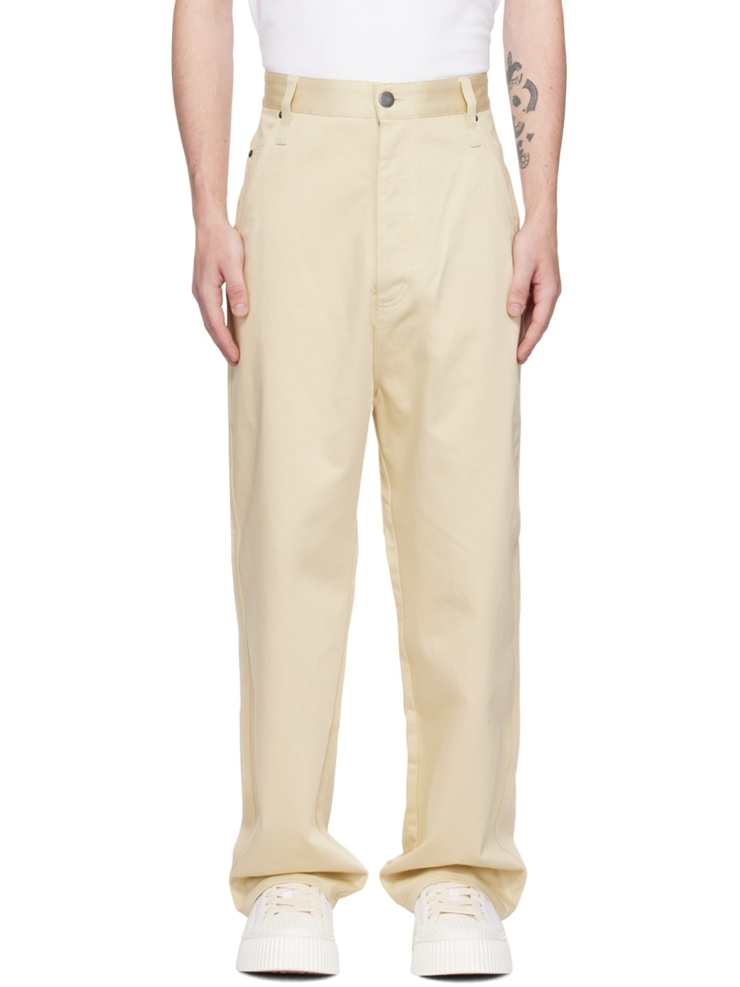 Beige Alex Trousers - 1