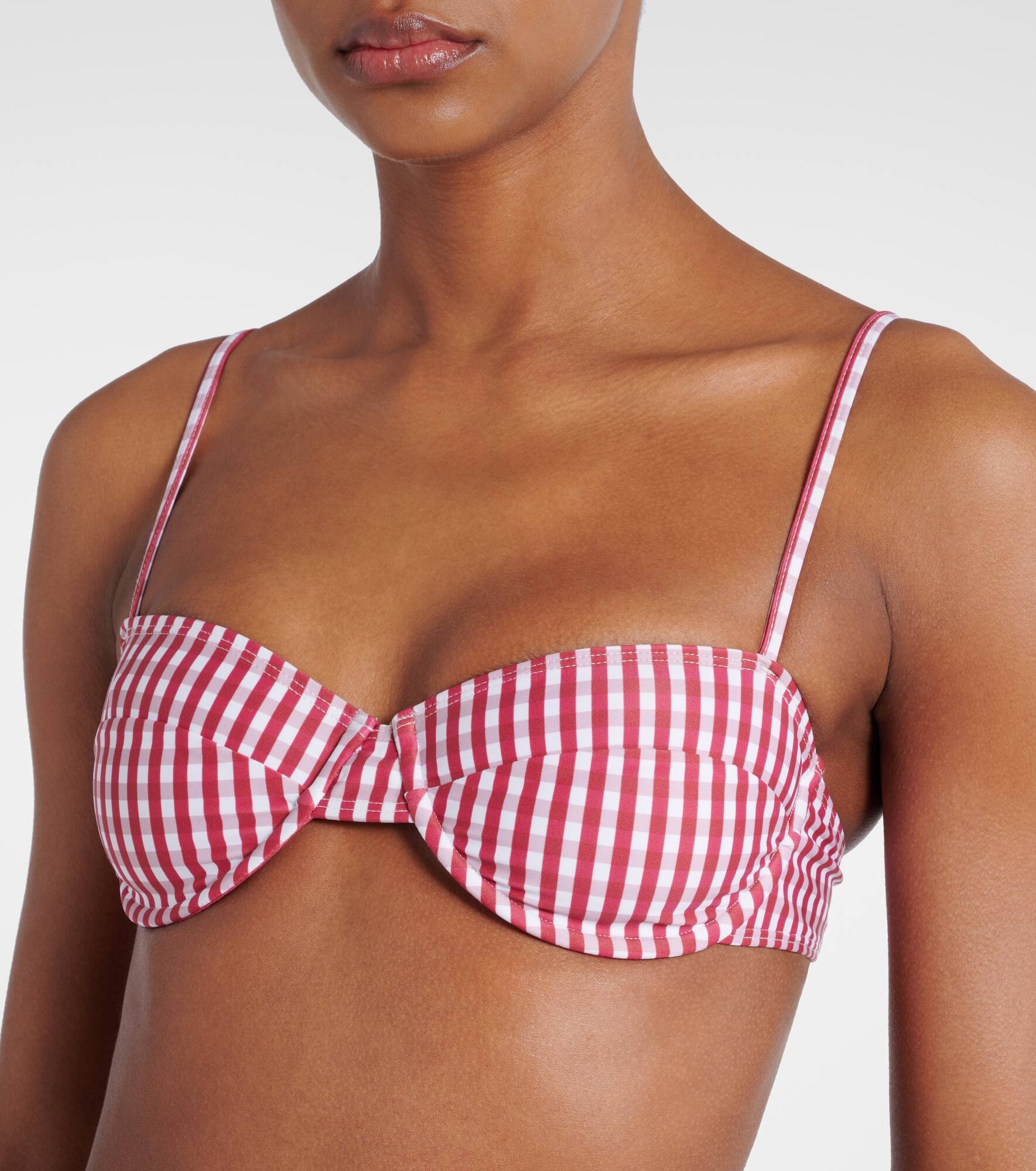 Farrah gingham bikini top - 4