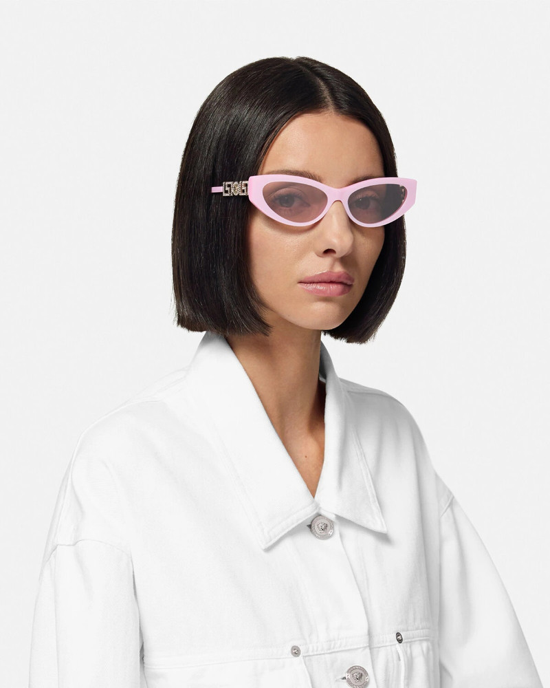 Greca Strass Cat-Eye Sunglasses 4