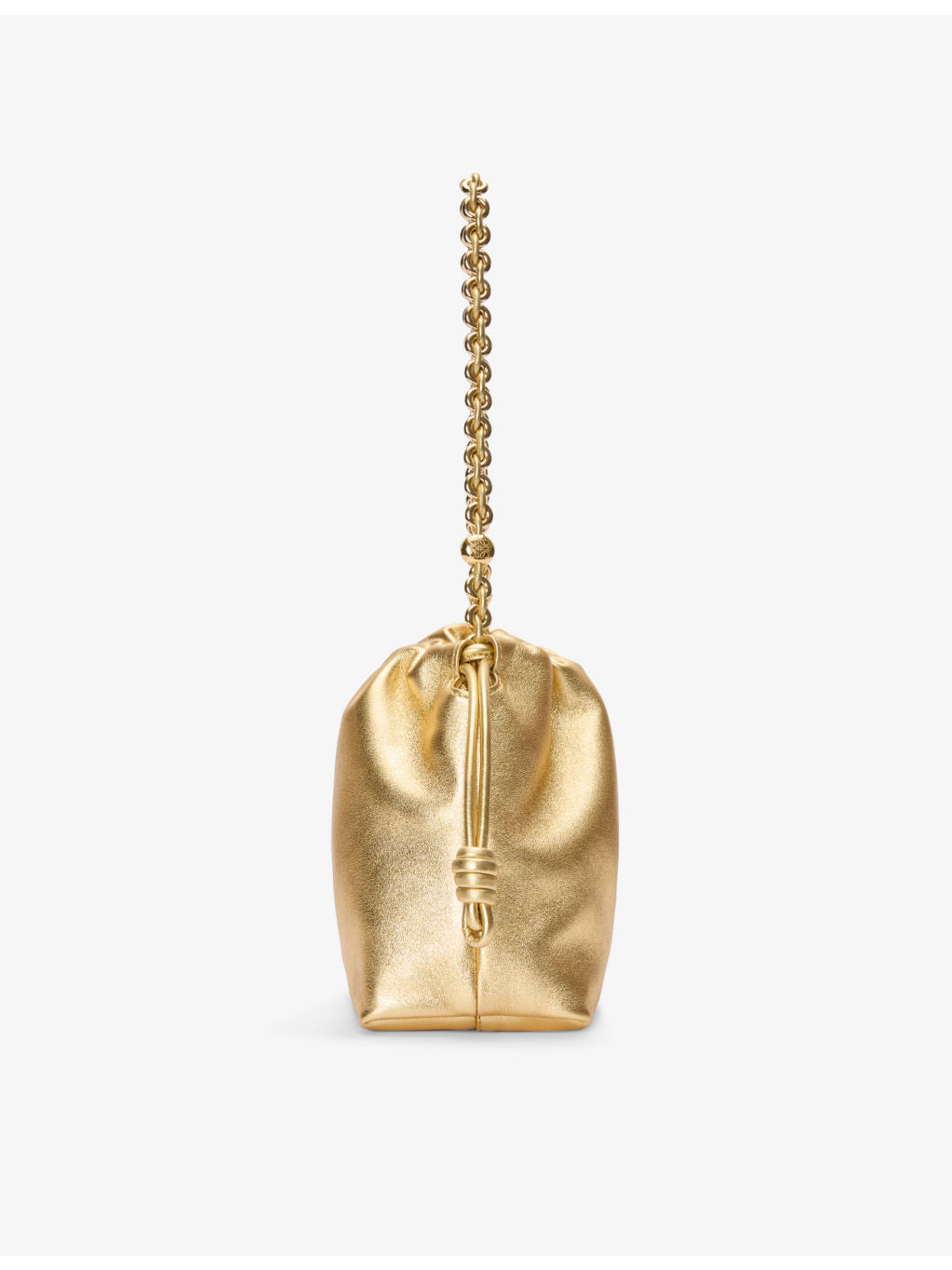 Flamenco Metallic Medium Leather Shoulder Bag - 6