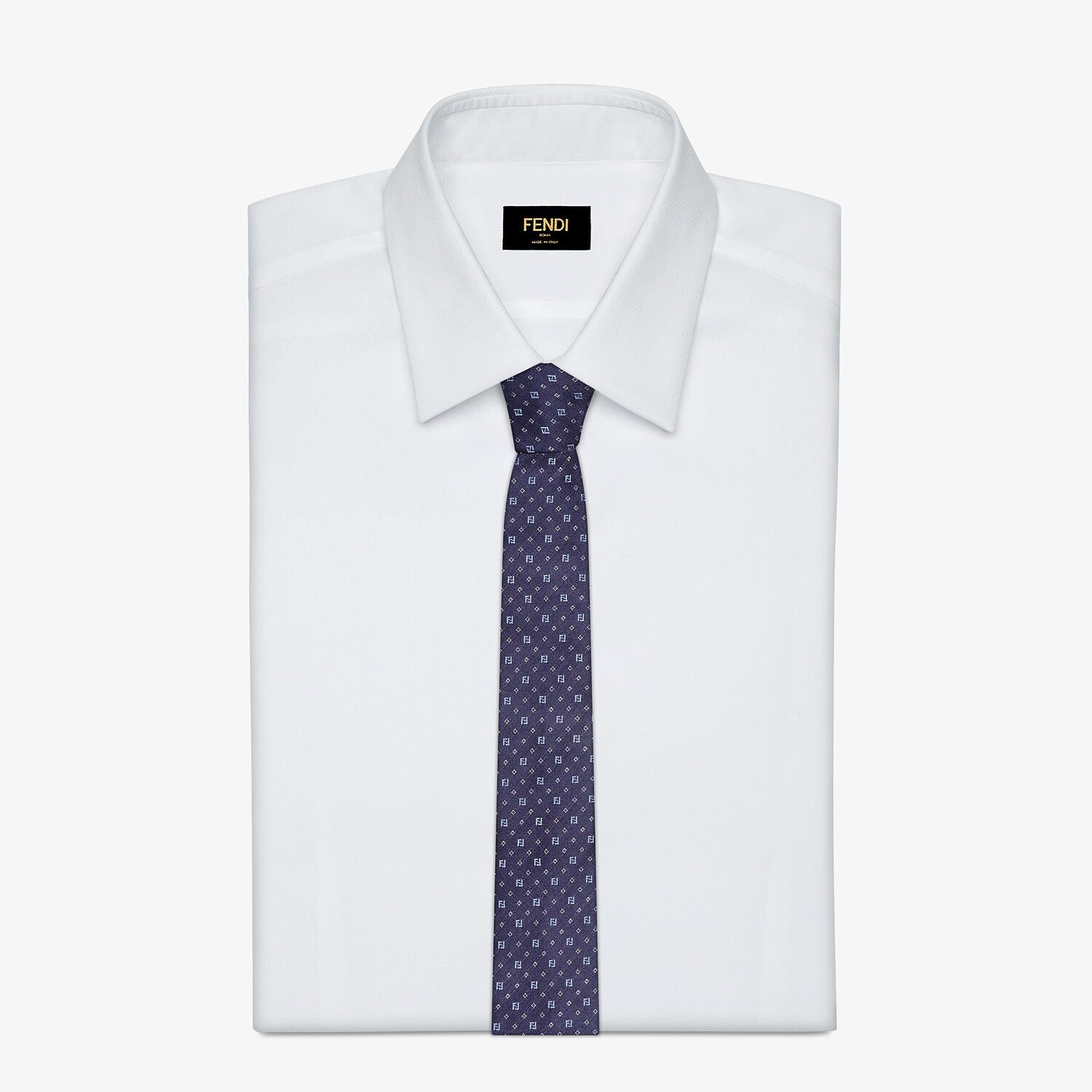 Blue silk tie - 2