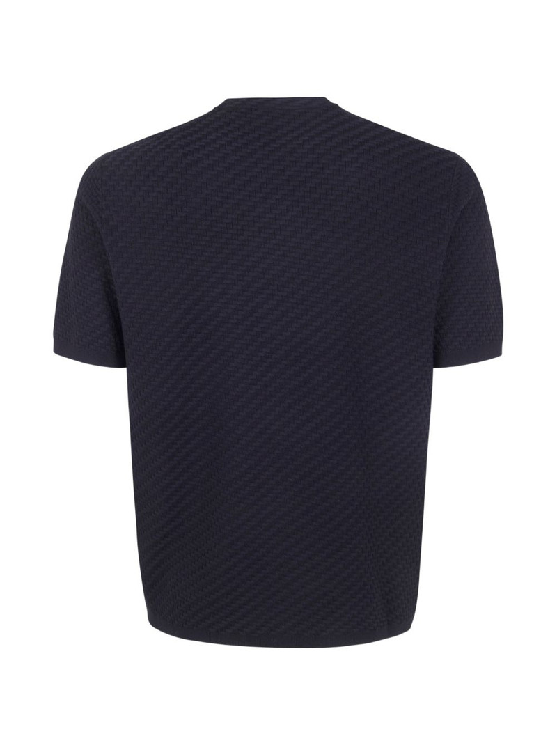 EMPORIO ARMANI textured T-shirt outlook