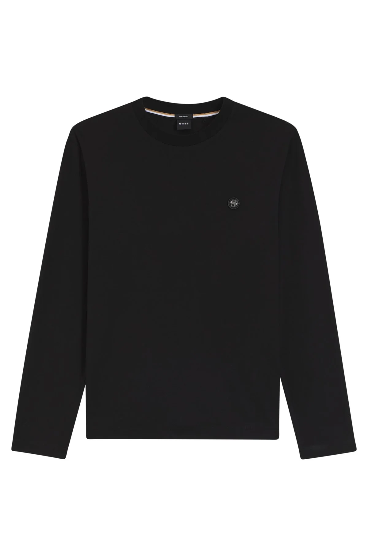 MERCERISED-COTTON T-SHIRT WITH DOUBLE B MONOGRAM - 1