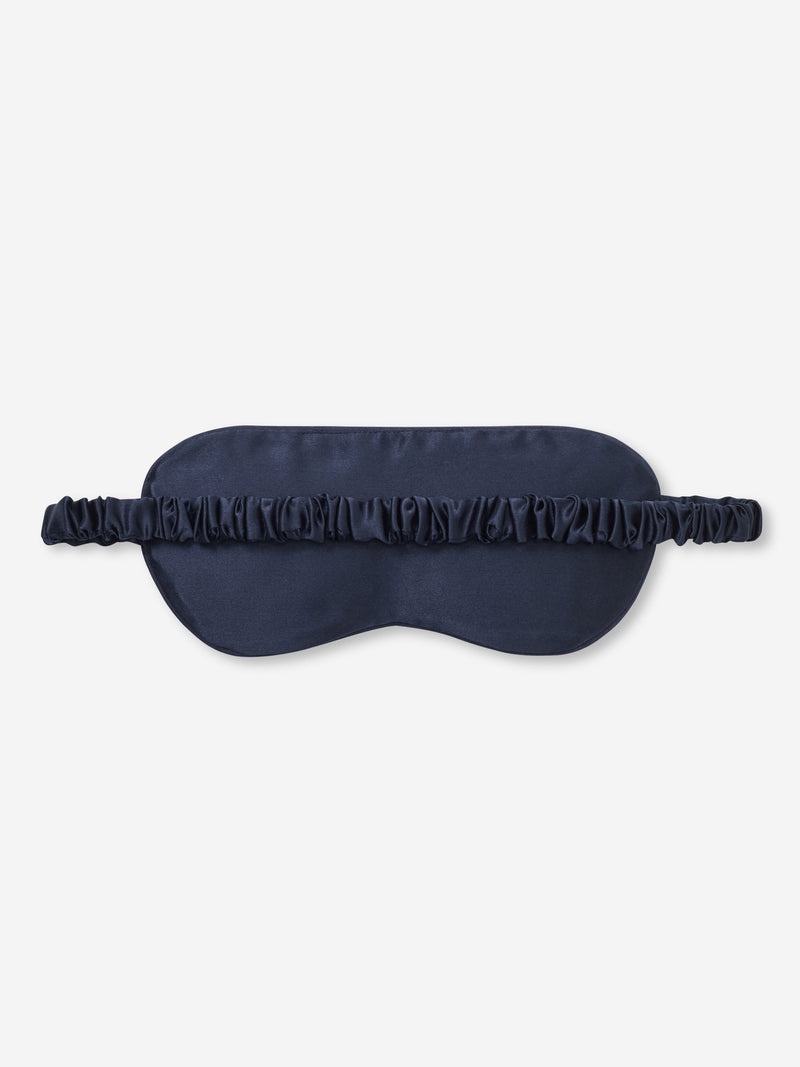 Eye Mask Verona 57 Silk Jacquard Navy - 8
