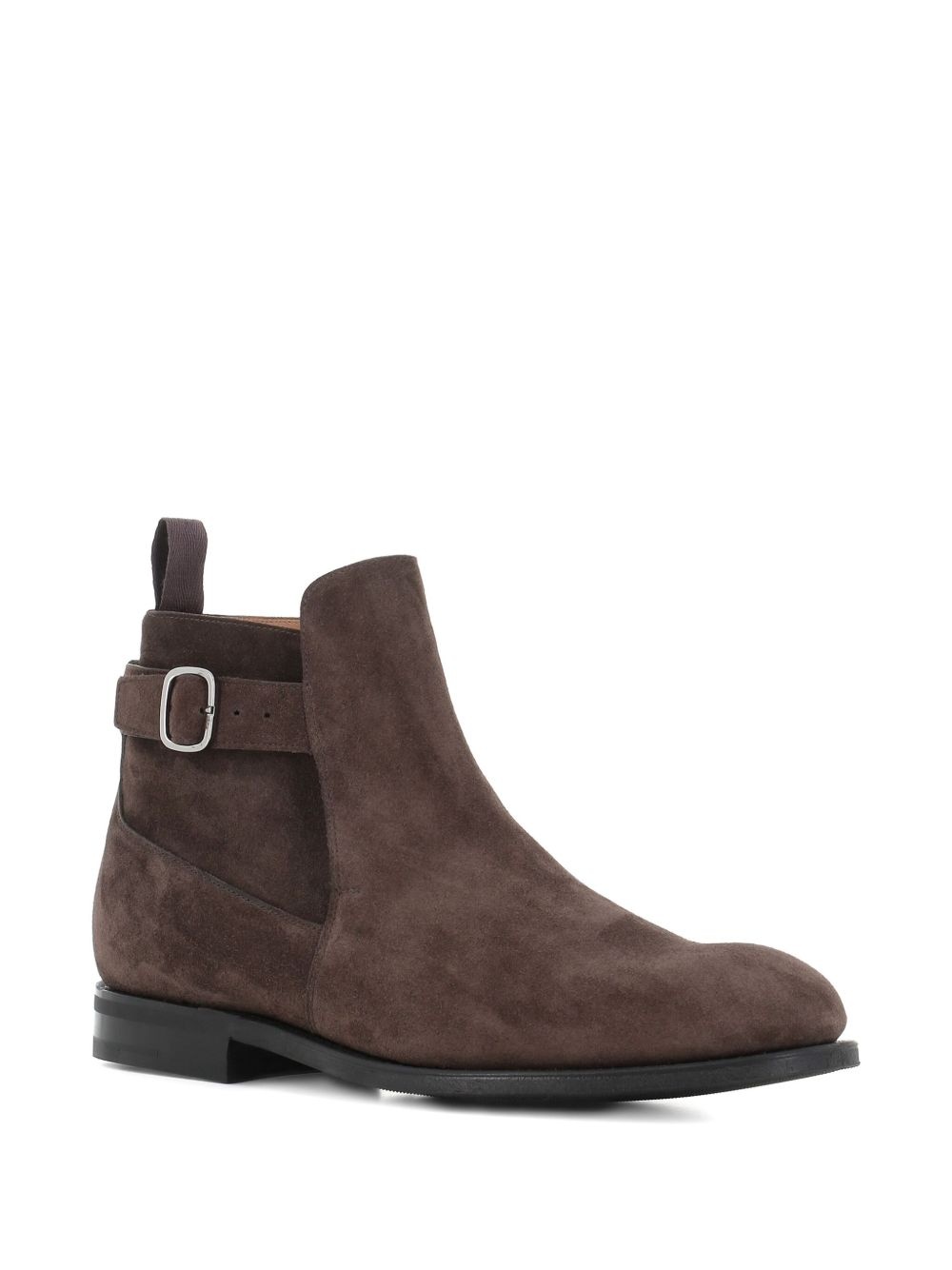 buckle-fastening suede boots - 2