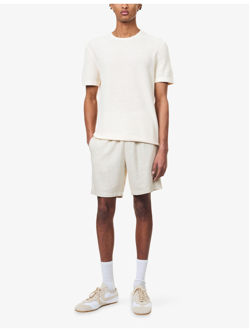 PAIGE Elijah Linen-Blend Shorts outlook