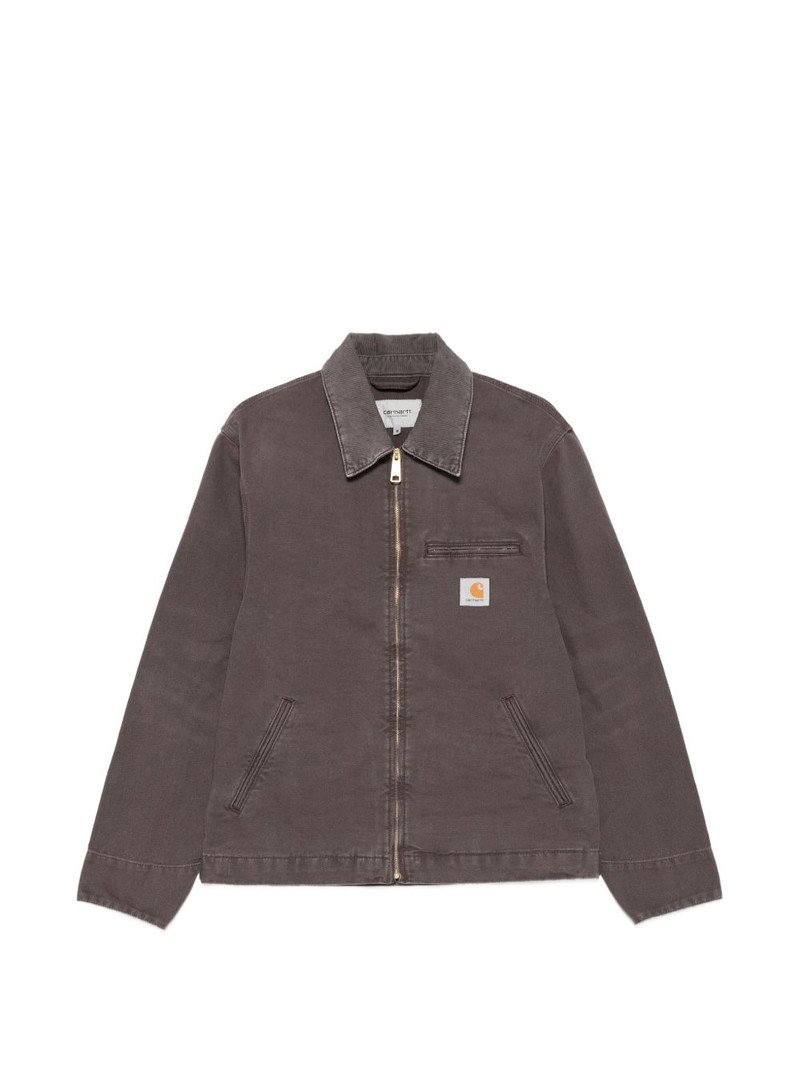 Detroit logo-patch zip-fastening jacket 1