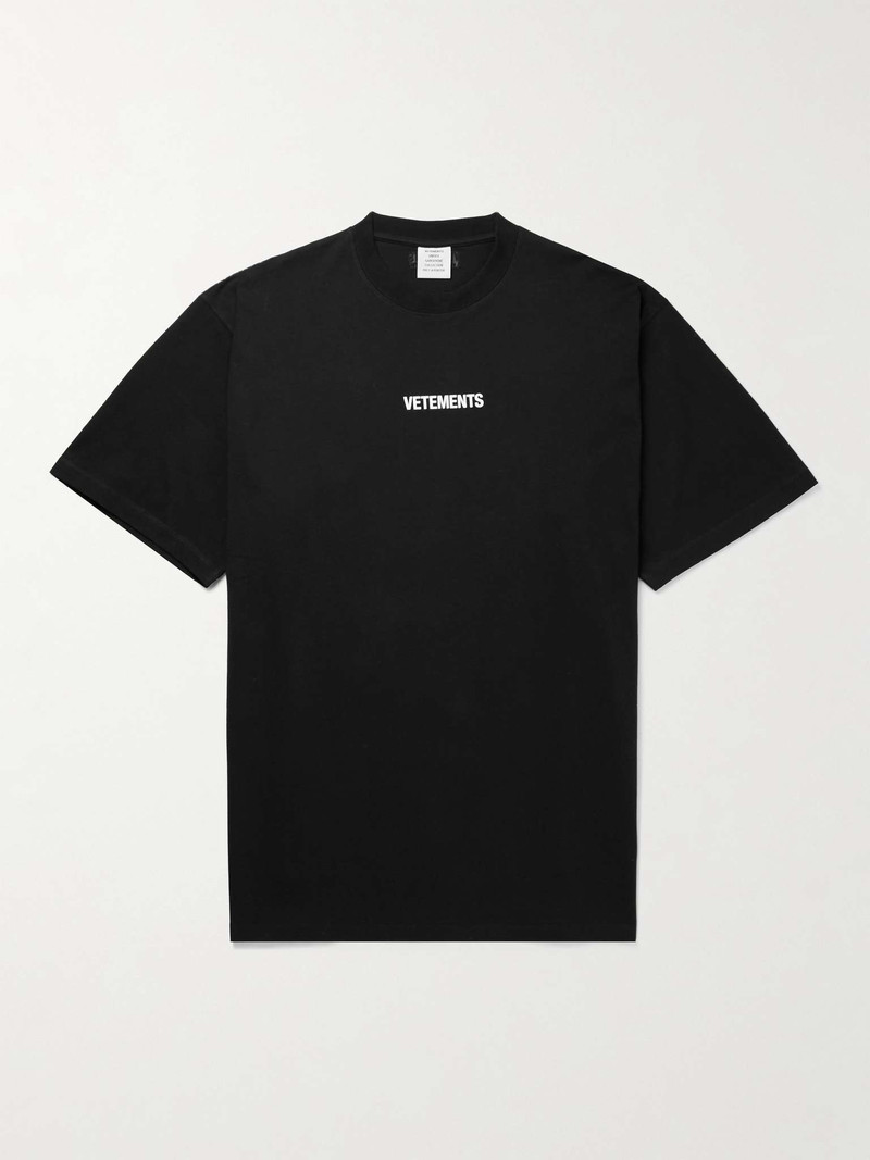 Oversized Logo-Print Cotton-Jersey T-Shirt 1