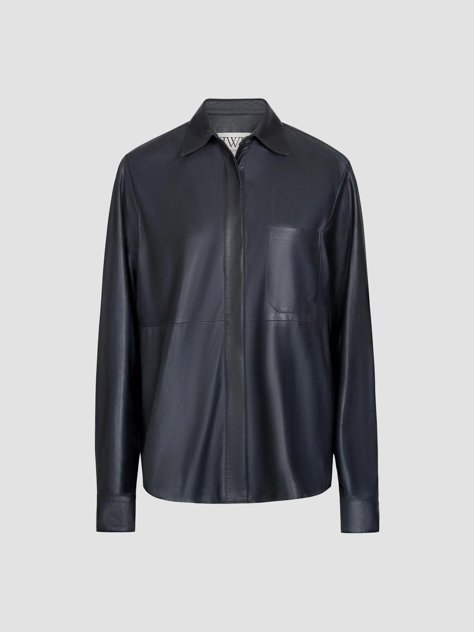 Women's Cowboy Update Leather Shirt - Midnight - 1
