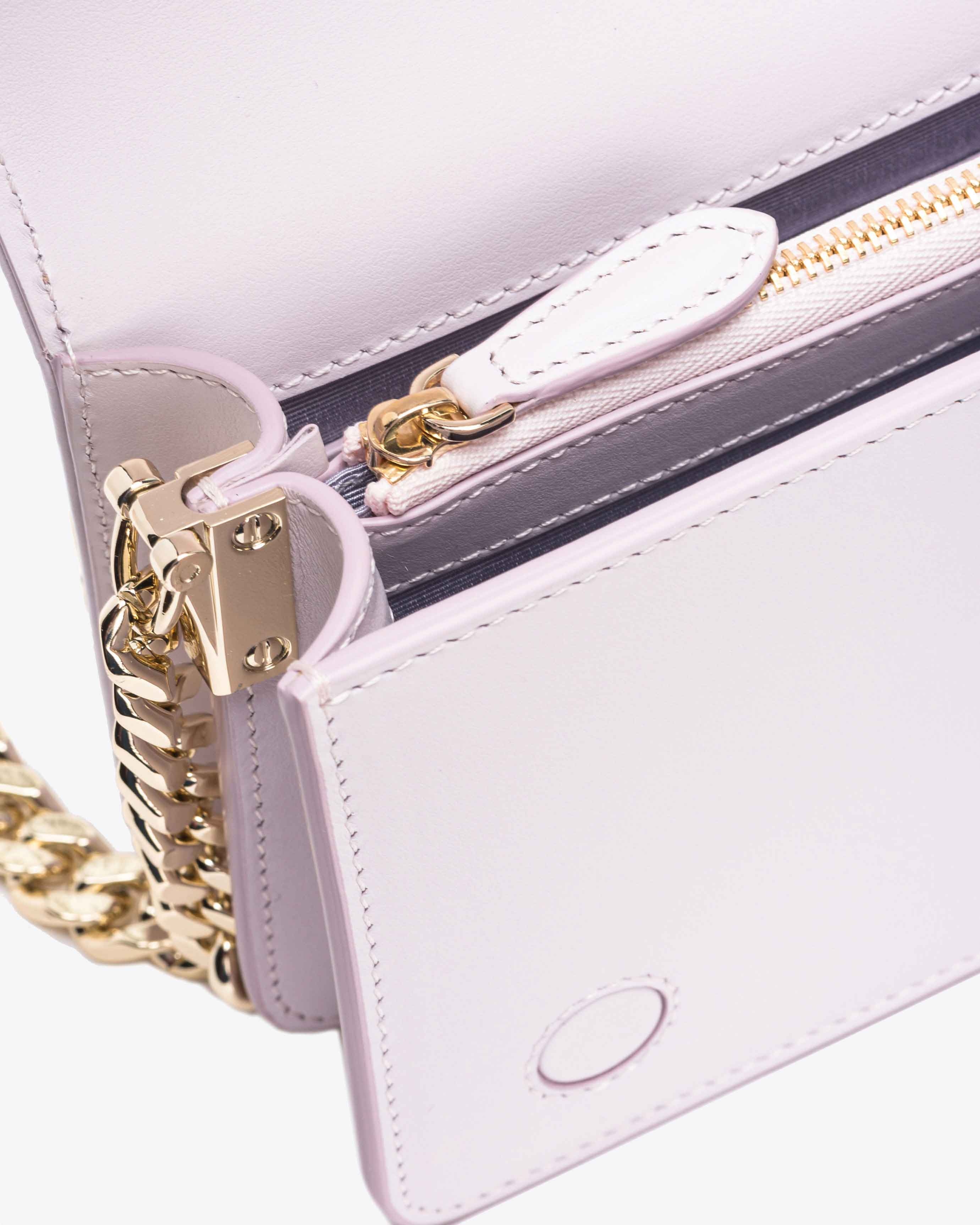 PINKO GALLERIA FULL-RHINESTONE MINI LOVE BAG CLICK - 6