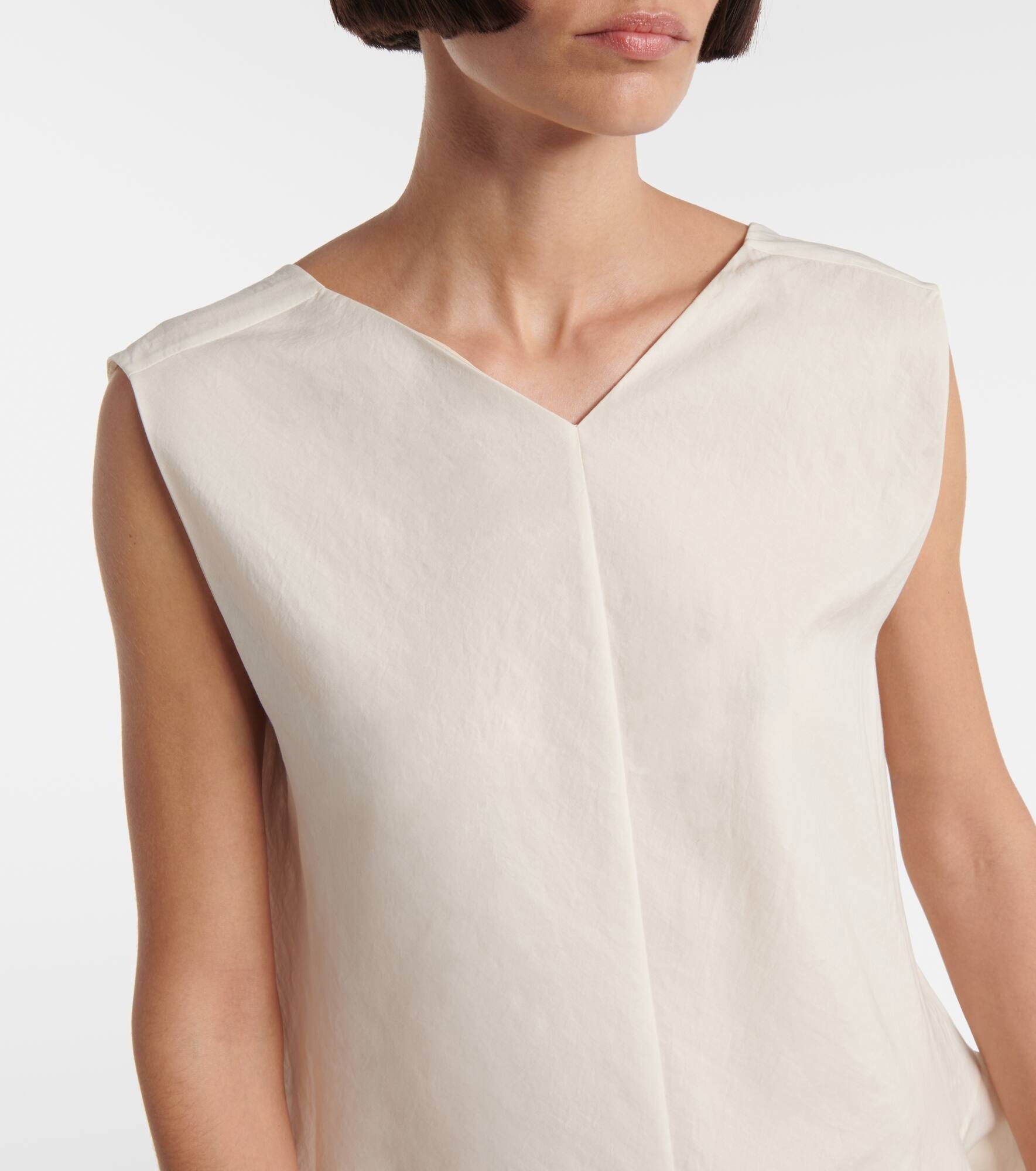 Mel silk and cotton minidress - 4