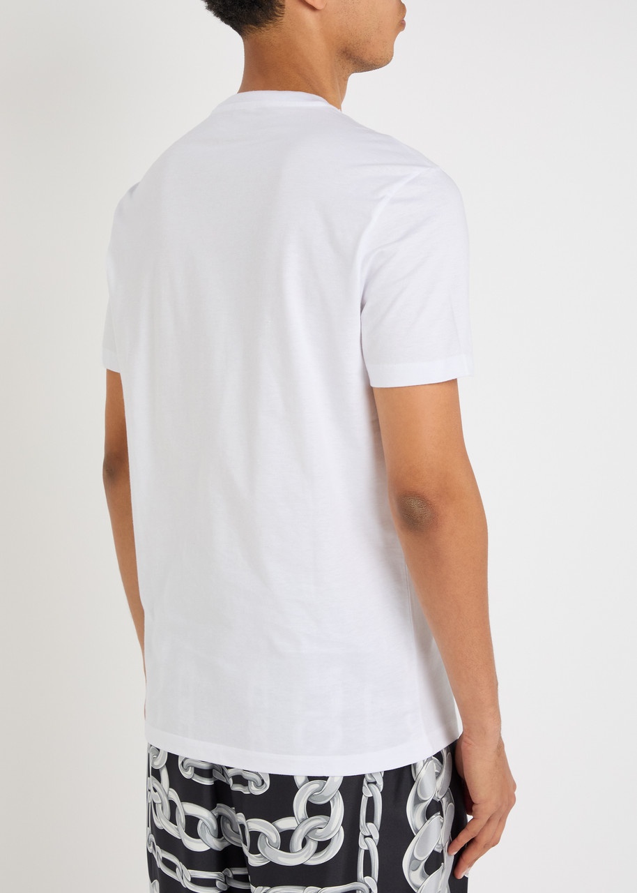 Versace Logo-embroidered Cotton T-shirt - 3