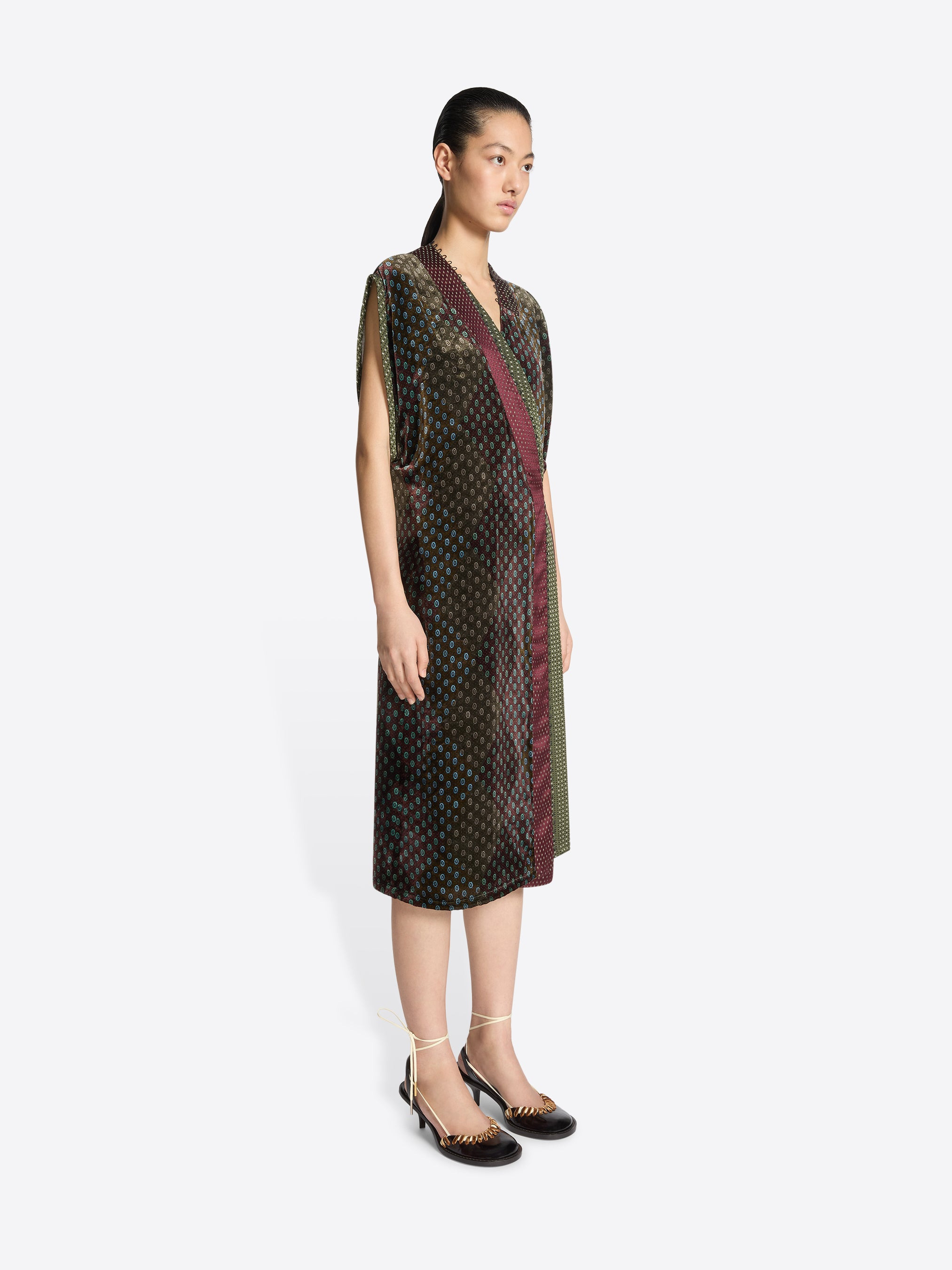 LAYERED VELVET DRESS - 3