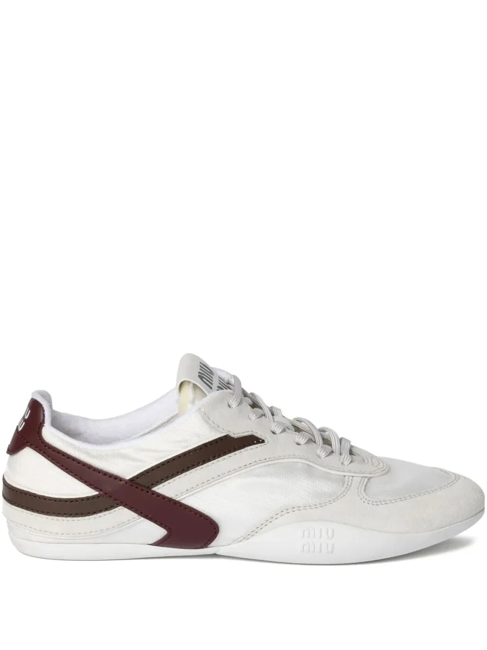 Miu Miu Women Gymnasium Technical Fabric And Suede Sneakers - 1
