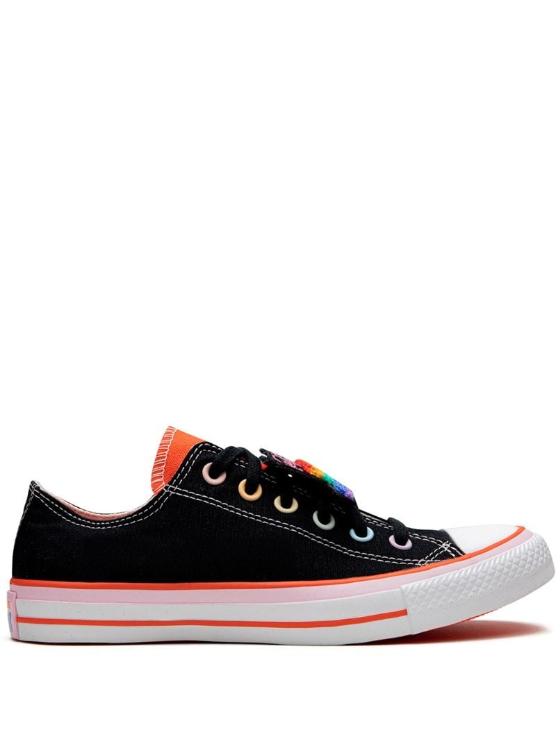 rainbow low-top sneakers - 1