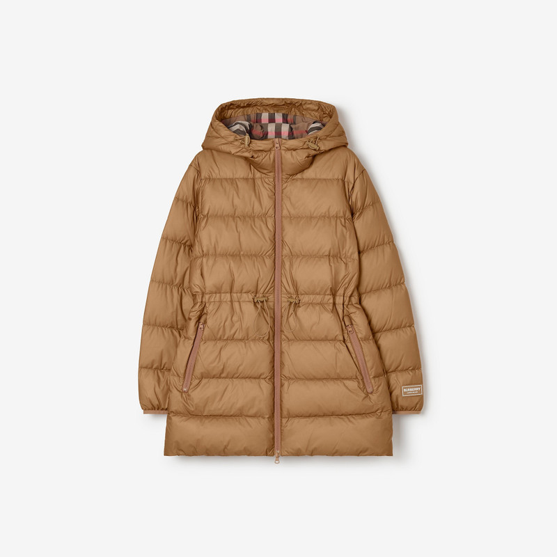 Nylon Hooded Puffer Coat 1
