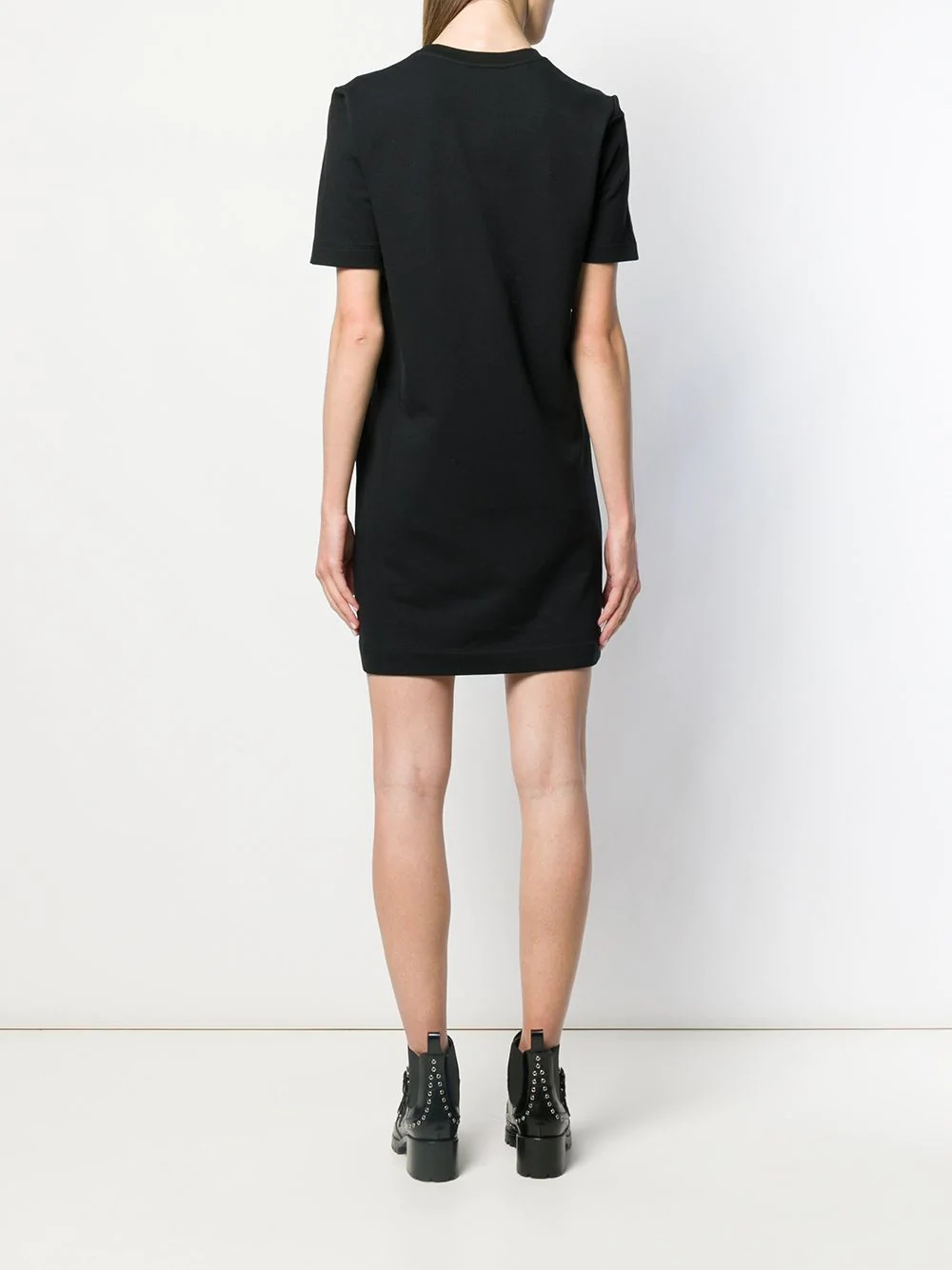 logo print T-shirt dress - 4