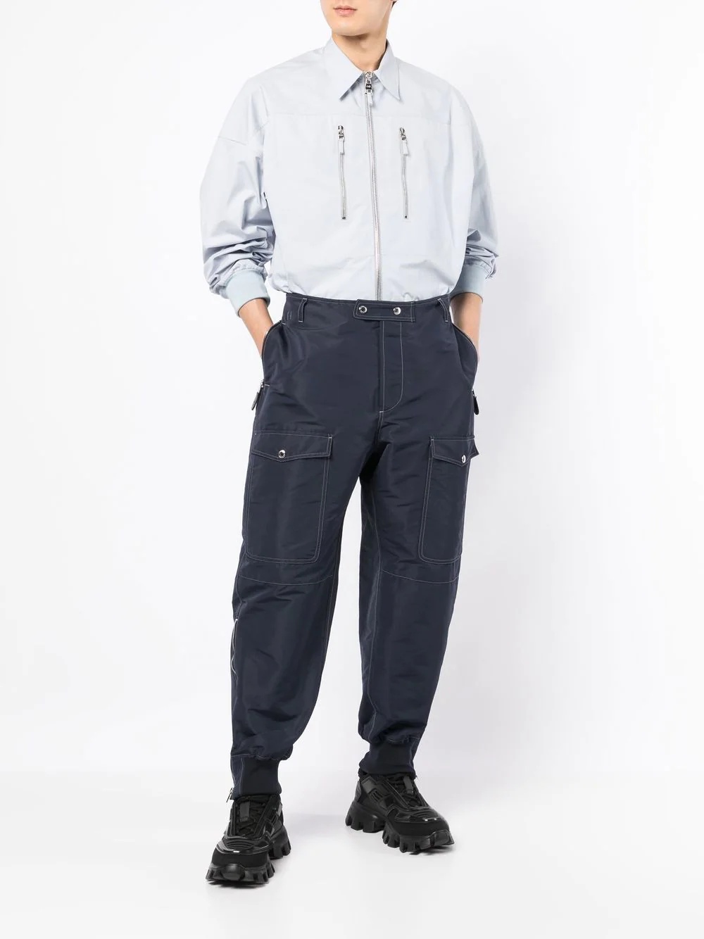 loose-fit parachute trousers - 2